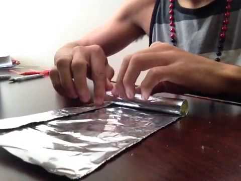 how to smoke crack with foil
